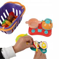 DUŻY ZESTAW PLASTIKOWE OWOCE I WARZYWA DO KROJENIA