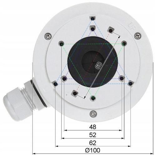 Puszka montażowa adapter HikVision DS-1280ZJ-XS uchwyt do montażu kamer na Arena.pl