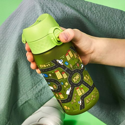 BUTELKA BIDON NA WODĘ ZIELONY AUTKA AUTA SAMOCHODY POJAZDY ION8 0,35 l na Arena.pl