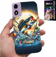 ETUI DO MOTOROLA MOTO E14 - WZORY DLA WĘDKARZA, RYBY, DORSZ, ŁOSOŚ