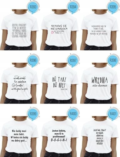 Koszulka z napisem BRAK FACETA BRAK PROBLEMU na Arena.pl