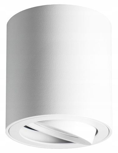 Oprawa halogenowa natynkowa GU10 Biały spot kinkiet sufitowa prosta walec na Arena.pl