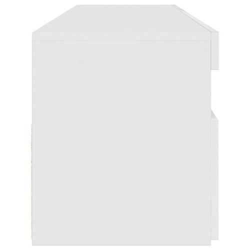 Szafka pod TV z oświetleniem LED, biała, 90x35x40 cm na Arena.pl