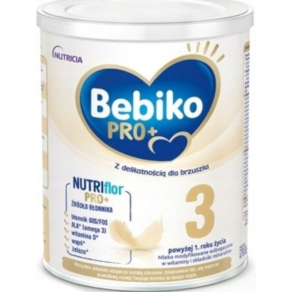BEBIKO PRO+ 3 MLEKO MODYFIKOWANE 12 m+ 700g zdjęcie 1