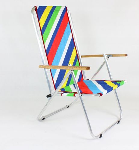 Leżak - krzesło plażowe, składane, turystyczne, dwie funkcje, MAX 120 kg TE na Arena.pl