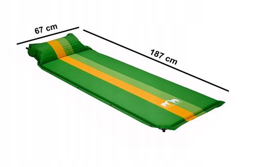 MATA SAMOPOMPUJĄCA Z PODUSZKĄ MATERAC karimata kempingowa POD NAMIOT BIWAK na Arena.pl