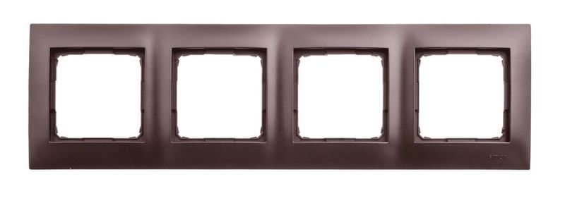 Simon54 Ramka 4- krotna DR4/46 brązowy zdjęcie 1