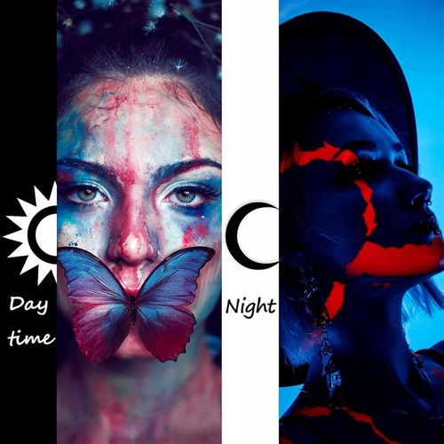 FARBY DO MALOWANIA TWARZY i CIAŁA ŚWIECĄCE W NOCY 15e. ZMYWALNE DLA DZIECI na Arena.pl