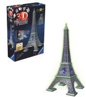 Ravensburger Puzzle 3D 115914 Wieża Eiffla edycja nocna Glow in the dark