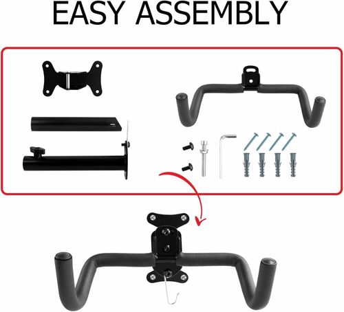 Uchwyt ścienny na rower wieszak regulowany składany zestaw 2 sztuki 25kg na Arena.pl