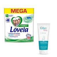 Lovela Family Kapsułki do prania kolor biel 48szt + PREZENT Oillan