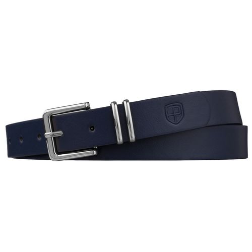 granatowy pasek damski ze skóry ekologicznej ze srebrną 95 na Arena.pl