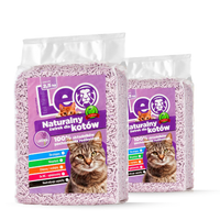 Żwirek dla Kota LEO Tofu – Lawendowy Zestaw 2x 2.5kg Zbrylający EKO do WC