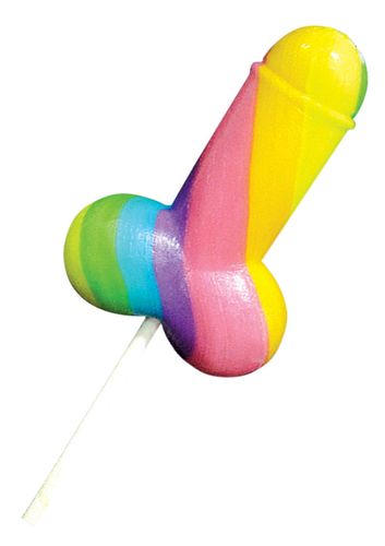 Lizak Penis Na Patyku Tęczowy Wielosmakowy Rainbow Cock Pop Prezent na Arena.pl