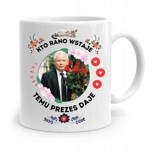 Kubek Śmieszny Prezesa Pis Jarosław Kaczyński Z Nadrukiem Ze Zdjęciem na Arena.pl