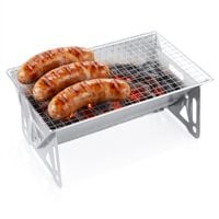 Grill Węglowy Składany Przenośny Ogrodowy Turystyczny Piknikowy Mały 28 cm