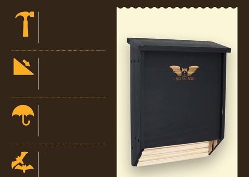 Domek dla nietoperzy WildYard dwukomorowy budka z naturalnego drewna na Arena.pl