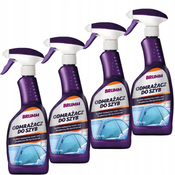 ODMRAŻACZ DO SZYB MOCNY BRUMM ATOMIZER 500 ml x4 zdjęcie 1