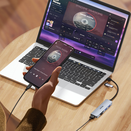 Unitek Hub 5w1 USB-A/C 5Gbps z czytnikiem kart SD i micro na Arena.pl