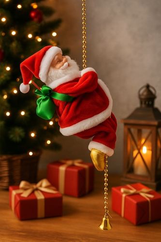 Wspinający się Mikołaj na Linie 100cm Melodyjka Prezent na Święta góra,dół na Arena.pl