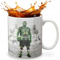 KUBEK 330ml GRAFIKA PREZENT ŚWIĘTA WZÓR - KOSZYKÓWKA SPORT + IMIĘ