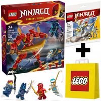 LEGO Ninjago Mech żywiołu ognia Kaia 71808 Torba LEGO Lodowy smok 30649