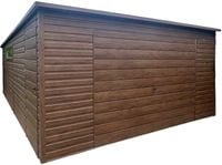 Garaż blaszany 5x6m brama uchylna drzwi okno dsch TS1116
