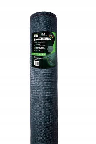 SIATKA CIENIUJĄCA 1,5x10m 160g/m2 ANTRACYT 95% MASKUJĄCA NA OGRODZENIE PŁOT na Arena.pl