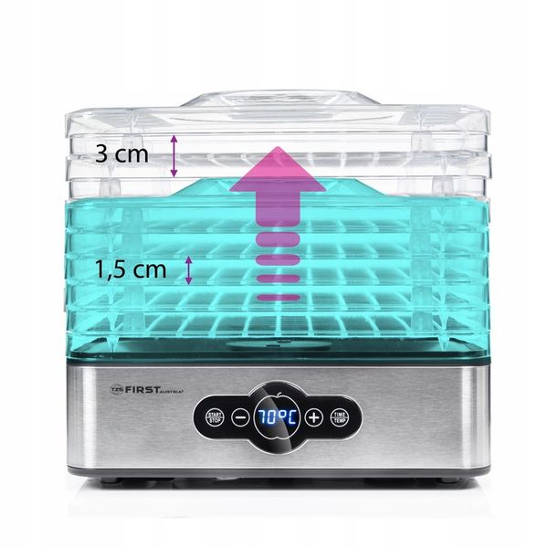 Suszarka do grzybów owoców DEHYDRATOR FIRST 240W First Austria zdjęcie 2