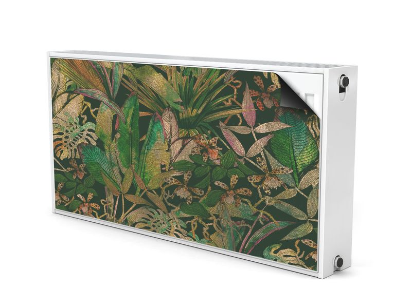 Magnetyczna Osłona Grzejnika TROPIKALNE Liście Natura 80cm x 60cm zdjęcie 2