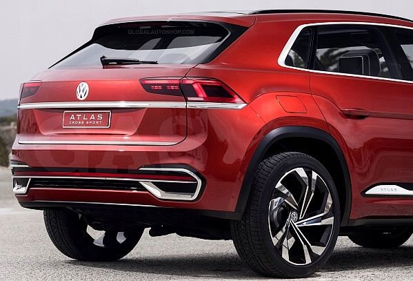 Volkswagen Atlas Cross Sport-Chromowane Listwy Grill Atrapy Zderzaka Tuning zdjęcie 1