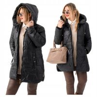 KURTKA ZIMOWA DAMSKA PIKOWANA DUŻE ROZMIARY ELEGANCKA