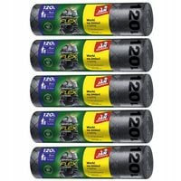 WORKI NA ŚMIECI 120L JAN NIEZBĘDNY MAGNUM FLEX & STRONG Z TAŚMĄ 40SZT MOCNE