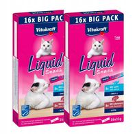 Vitakraft Liquid Snack Big Pack Łosoś Watróbka 32x15g