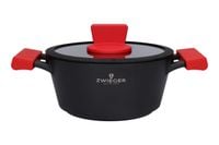 ZWIEGER OBSIDIAN Garnek z pokrywką 20 cm