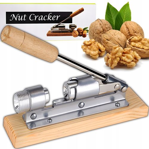 DZIADEK DO ORZECHÓW NA PODSTAWCE ANTYPOŚLIZGOWEJ MOCNY STALOWY REGULOWANY na Arena.pl