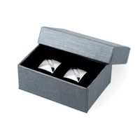 Spinki do Mankietów Srebrne Mosiężne Kwadrat Lancerto 251