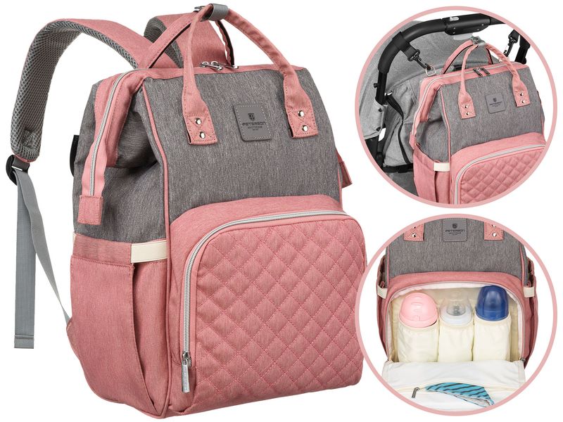 plecak ptn mb3-6012 gray-pink zdjęcie 1