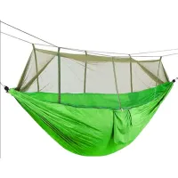 Hamak kokon 250x140cm ogrodowy dwuosobowy turystyczny z moskitierą