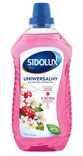 Płyn uniwersalny do wszystkich powierzchni Sidolux 1L leśna malina z octem na Arena.pl