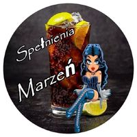 Opłatek na tort Urodziny Drink Whisky Kobieta Postać