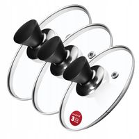 KADAX Pokrywka Szklana Pokrywa Zestaw 16/18/20cm