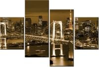 140CM 70 OBRAZ RAINBOW BRIDGE TOKIO ŚCIENNY