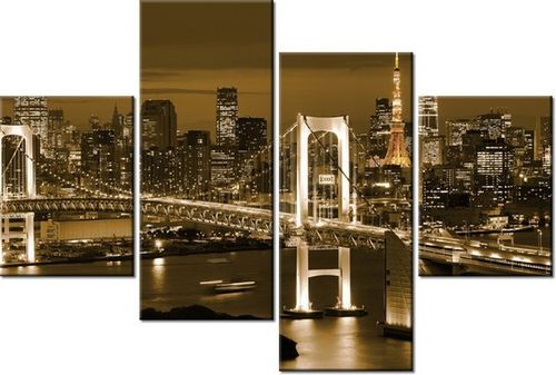 140CM 70 OBRAZ RAINBOW BRIDGE TOKIO ŚCIENNY na Arena.pl