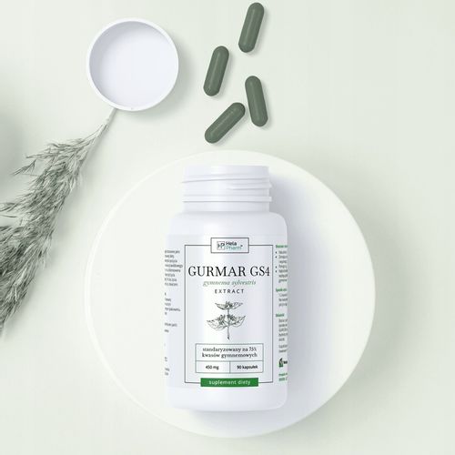 Gurmar GS4 75% kwasów gymnemowych ODCHUDZANIE, CUKIER, APETYT 90 kapsułki na Arena.pl