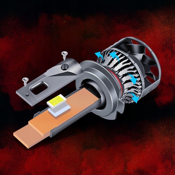 ŻARÓWKI H4 LED XSTORM 120W 22000LM MOCNE CANBUS zdjęcie 6