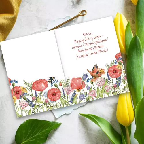 Karnet, Ramka Na Zdjęcie Dla Babci, Las na Arena.pl