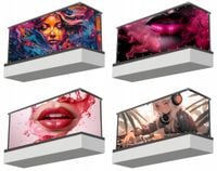 Osłona balkonowa mata ozdobna na balkon pod wymiar KOBIETY USTA RÓŻNE WZORY