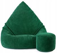 PUFA WOREK WELUR XXXXL + PREZENT GRATIS | MEGA PLUSZOWY FOTEL SAKO