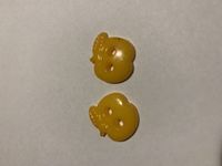 Guziki dla dzieci 5szt. jabłuszko żółte 20mm.